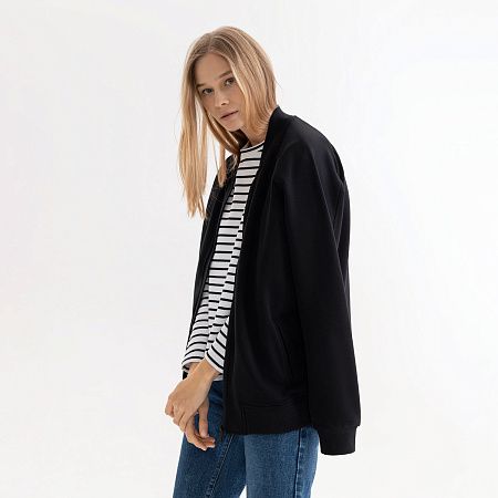 Толстовка на молнии, унисекс TORRES черная, размер XXXL