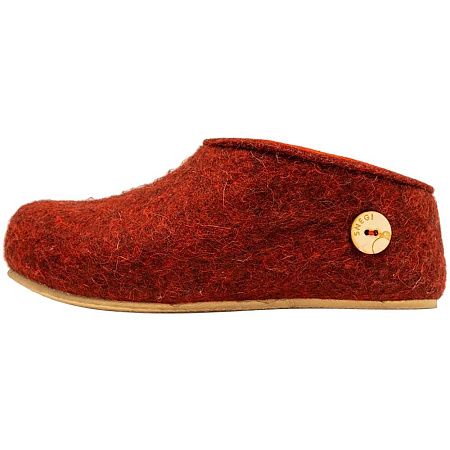 Домашние валенки Cant, красно-коричневые (терракот), размер 40