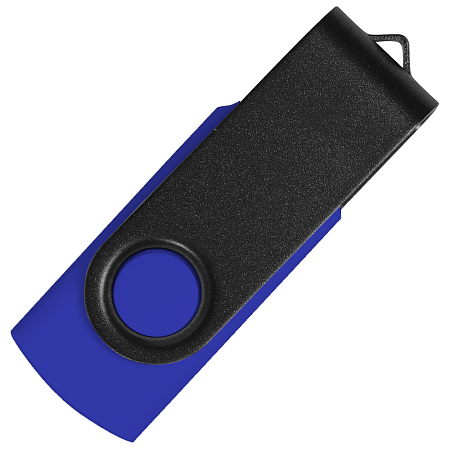 Флеш накопитель USB 2.0 Twister Сolor Mix 16GB, пластик Софт Тач/металл, синий/черный