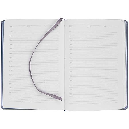 Ежедневник Spain Shall на заказ, недатированный, серый с синим