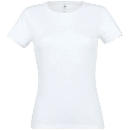 Футболка женская Miss 150, белая, размер S