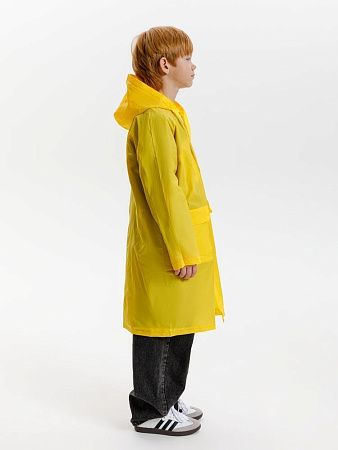 Дождевик детский RainDrop Kids, желтый, размер 10 лет (130-140 см)