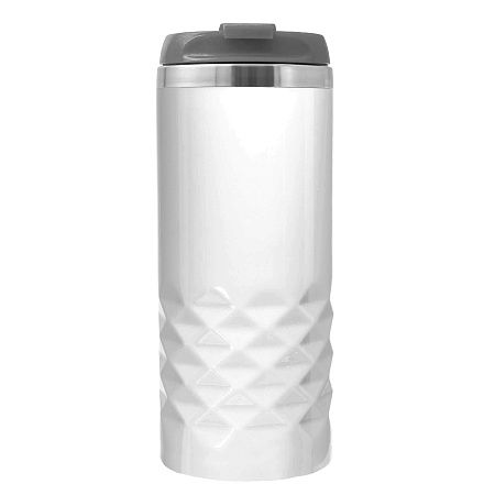 Термокружка NEXT WHITE 350мл. Белая с серой крышкой 6042.23