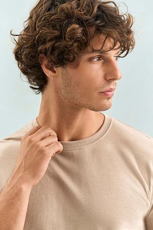 Футболка унисекс Regent 150, серо-бежевая, размер XS