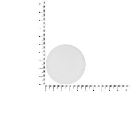 Лейбл из ПВХ Dzeta Round, L, прозрачный