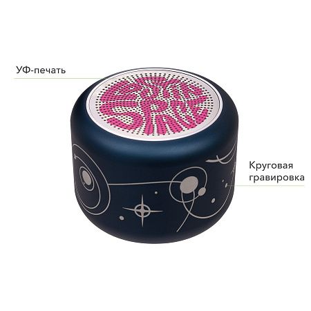 Беспроводная колонка Пэшн (Passion) 80dB 600 mAh (Bluetooth 5.4), синяя