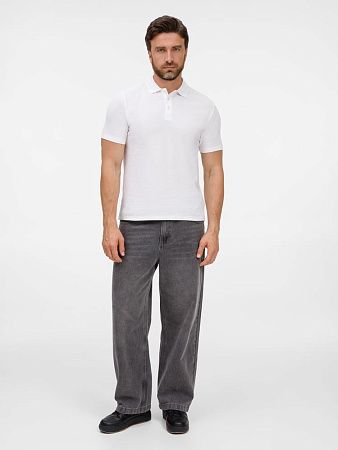 Рубашка поло унисекс Tervise, белая, размер S