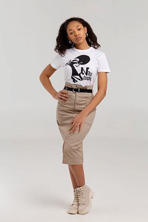 Футболка женская «Меламед. Nina Simone», белая, размер S