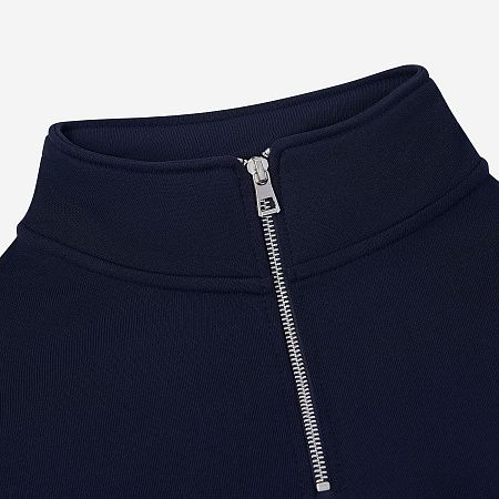 Толстовка на молнии унисекс Флоу (Flow), темно-синяя, размер 5XL/6XL