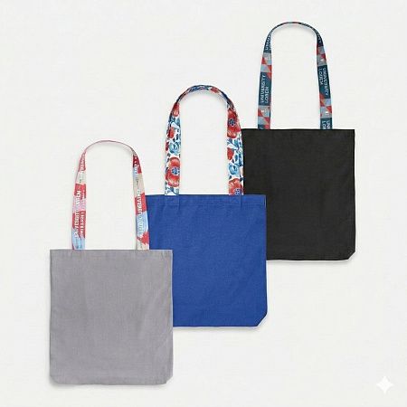 Шопер-конструктор Bolsa с узкими ручками с полноцветной печатью