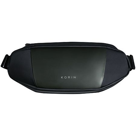 Сумка кросс-боди FlipSling, черная с зеленым