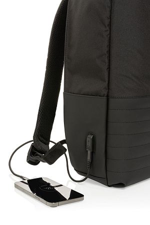 Антикражный рюкзак для ноутбука Swiss Peak с RFID-защитой из rPET AWARE™, 15,6’’