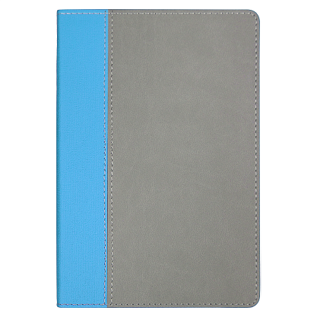 Ежедневник Flexy Viva Latte Sand Color A5, серый с голубым, недатированный, в гибкой обложке