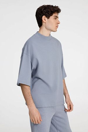 Футболка оверсайз унисекс T9, серая, размер XS/S