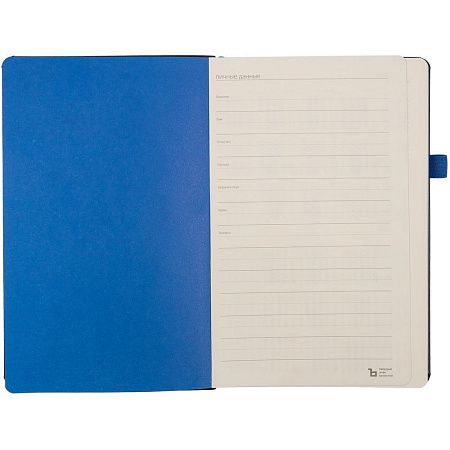 Ежедневник Ton, недатированный, черный с оранжевым