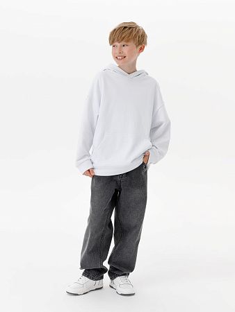 Худи детское оверсайз Houdini, белое, размер 10 лет (130-140 см)