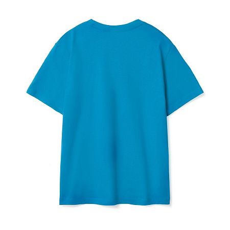 Футболка детская Regent Kids, ярко-бирюзовая, размер 4 года (96-104 см)