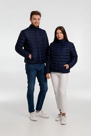 Куртка с подогревом Thermalli Chamonix, темно-синяя, размер L