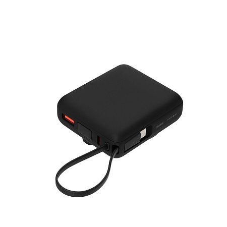 Внешний аккумулятор с подсветкой Риттер PD (Ritter PD) 10000mAh с функцией беспроводной зарядки 15W, серый