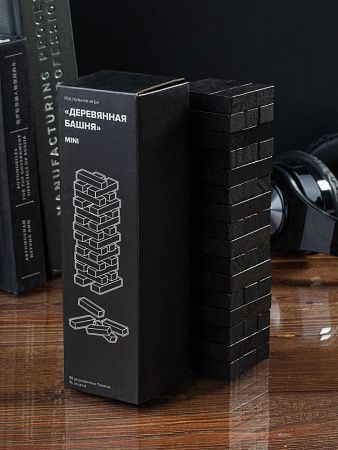 Игра «Деревянная башня мини», черная
