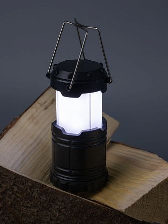 Кемпинговый фонарь с имитацией пламени Lindau Flame, черный