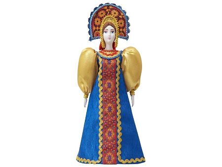 Подарочный набор: кукла фарфоровая, чай "Малина с мятой"