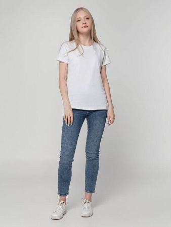 Футболка женская T-bolka Lady, белая, размер L