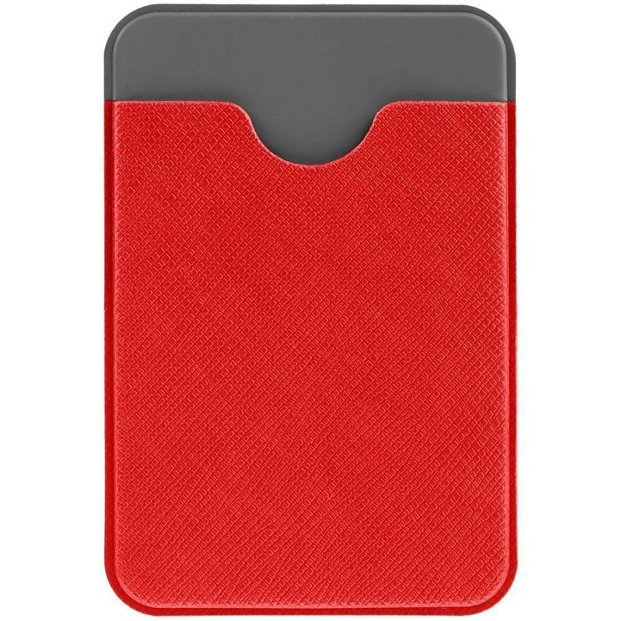 Чехол для карты на телефон Devon, красный с серым