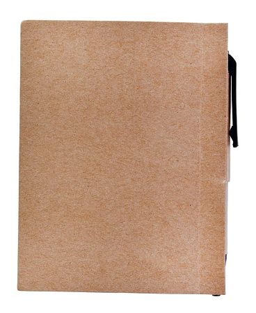 Мини-блокнот Eco Light с ручкой с черными элементами