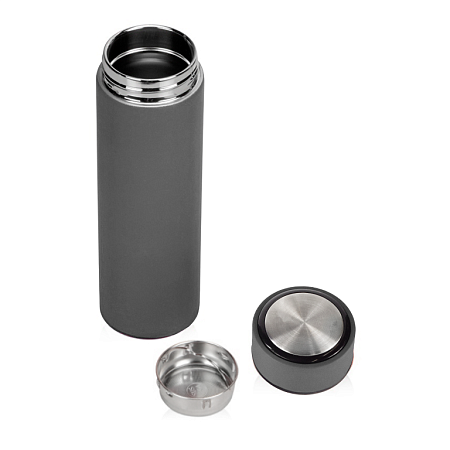 Термос Traveler вакуумный, стальной, 500 мл, матовый, темно-серый