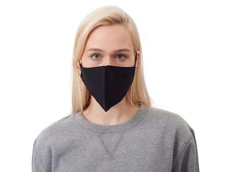 Маска для лица многоразовая из хлопка, анатомической формы без шва