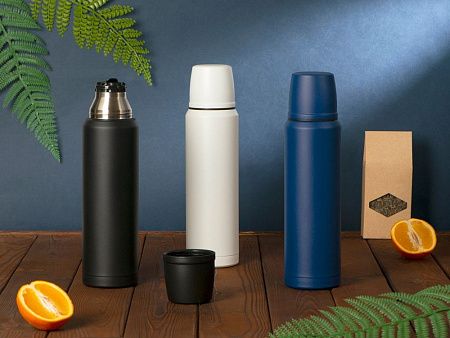 Вакуумный термос с медной изоляцией «Stern», крафтовый тубус, 1000 мл