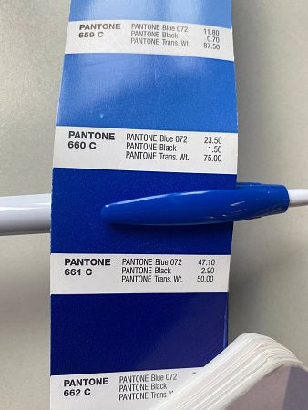 Ручка шариковая, Simple, пластиковая, белая/синяя