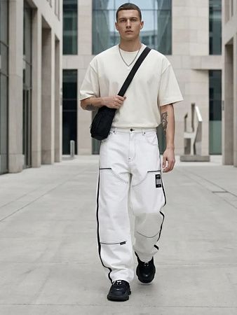 Футболка Oversize Premium 210, молочно-белая, размер XL