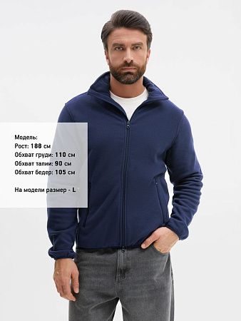 Куртка флисовая унисекс Ben Mac, темно-синяя, размер S