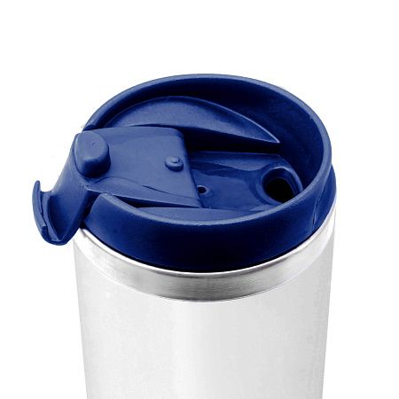 Термокружка NEXT WHITE 350мл. Белая с темно-синей крышкой 6042.14