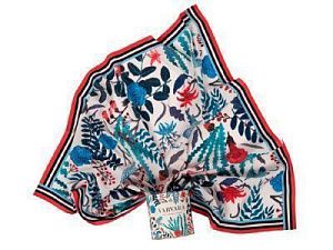 Платок «Голубые розы», цвет: многоцветный, голубой