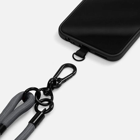 Шнурок для телефона OmniHold, серый