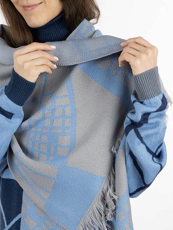 Палантин с бахромой на заказ Rinn Fint, полушерсть