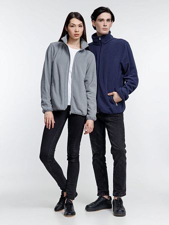 Куртка флисовая унисекс Nesse, серая, размер XL/2XL