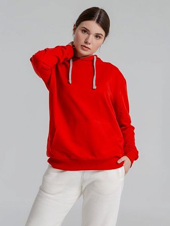 Толстовка с капюшоном Unit Kirenga, красная, размер XS
