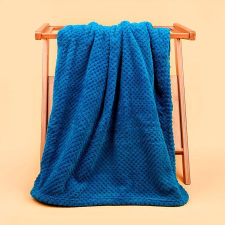 Плед WAFFLE, светло-синий