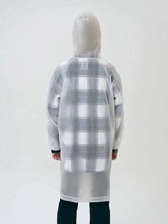 Дождевик детский RainDrop Kids, белый, размер 12 лет (142-152 см)