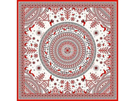 Платок «Мезенская роспись»