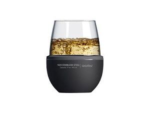 Тумблер для вина «WINE KUZIE», цвет: черный