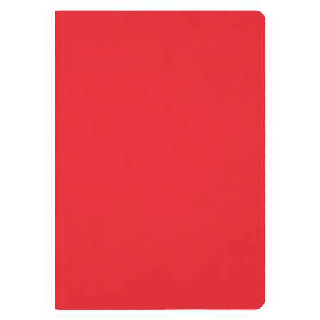 Ежедневник Latte soft touch недатированный, красный
