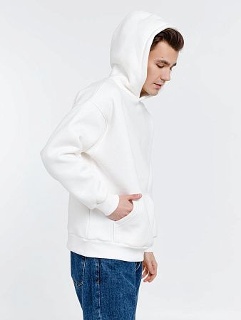 Худи оверсайз унисекс Go Easy, молочно-белое, размер L