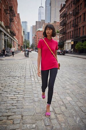 Рубашка поло женская Inspire, темно-синяя, размер XS