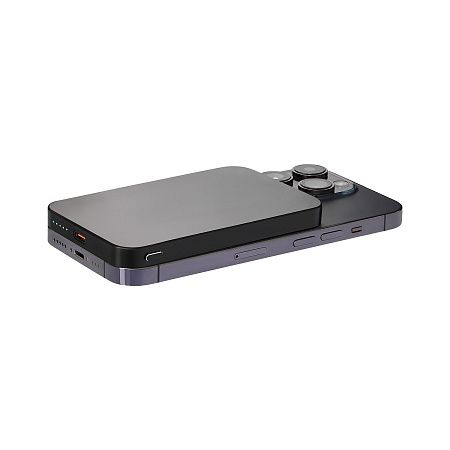 Внешний аккумулятор Артекс PD (Artex PD) 5000mAh с функцией беспроводной зарядки 15W, черный