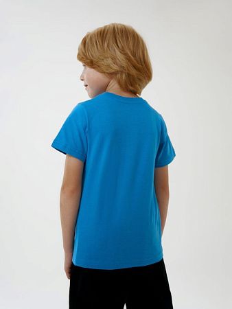 Футболка детская T-Bolka Kids, бирюзовая, размер 10 лет (130-140 см)